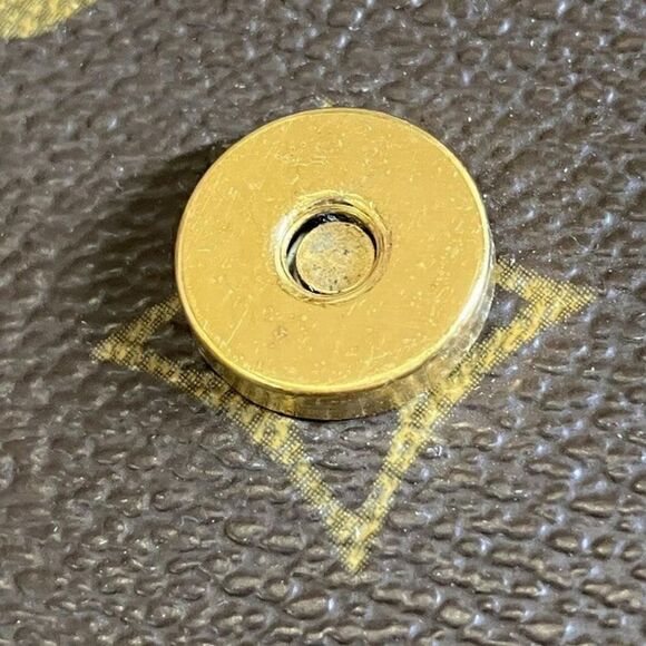 Pre Loved louis vuitton Monogram Canvas Cosmetic Pouch Women Brown Clutches - Picture 7 of 8